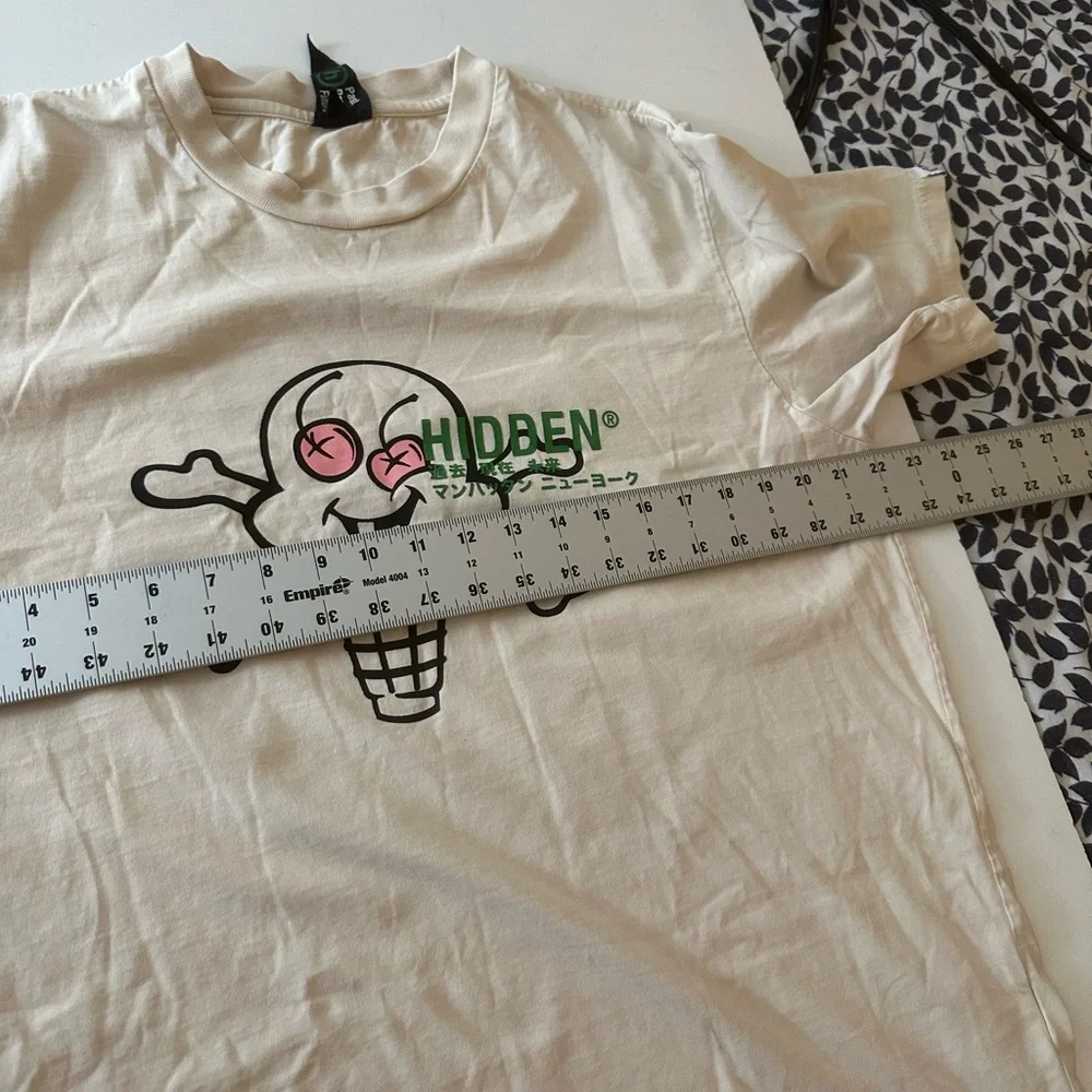 Billionaire Boys Club Tan Hidden NY x BBC Ice Cream Collaboration T-Shirt Size L